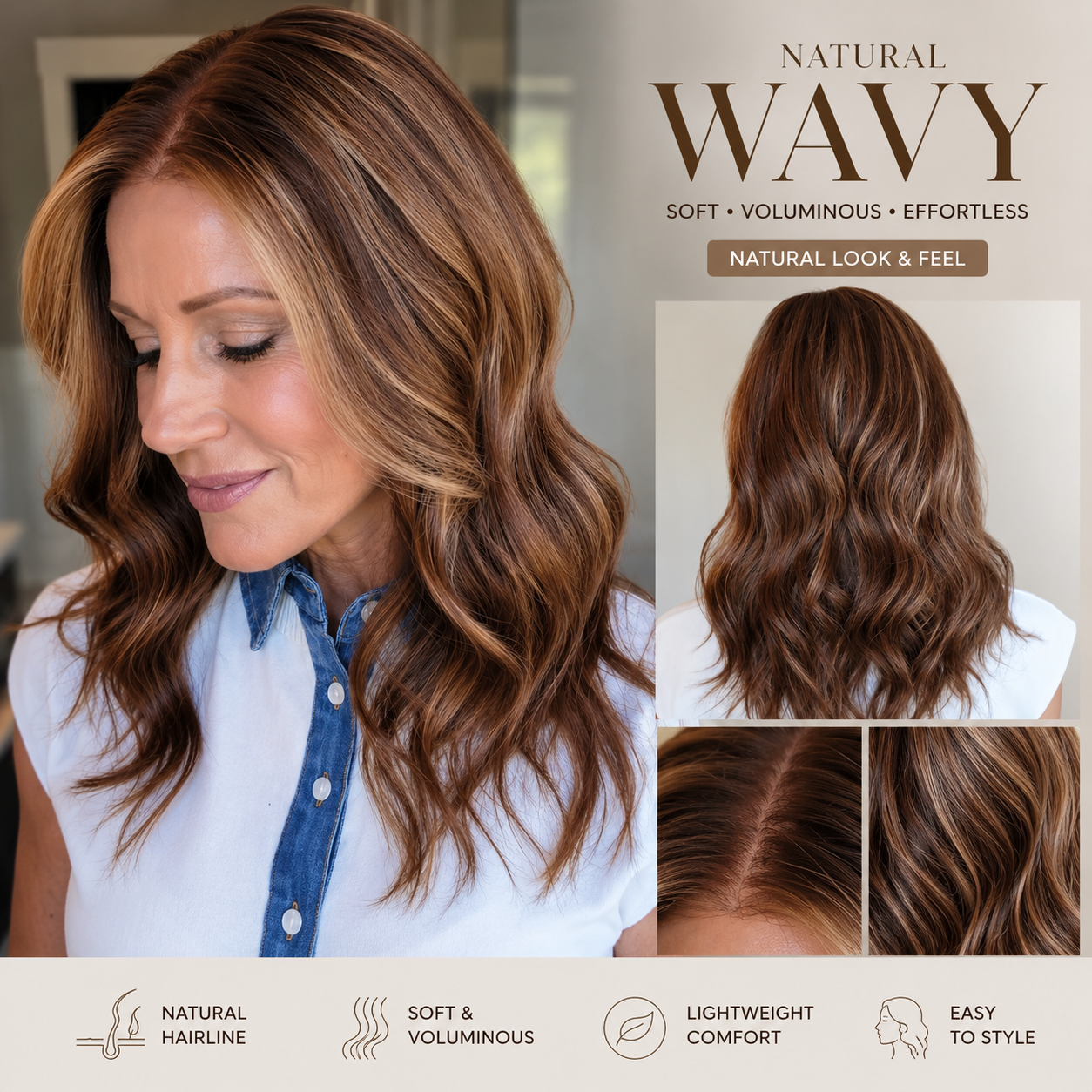 Special Mother’s Day Deals 🌷💥Straight HD Transparent Lace Front Wigs Human Hair