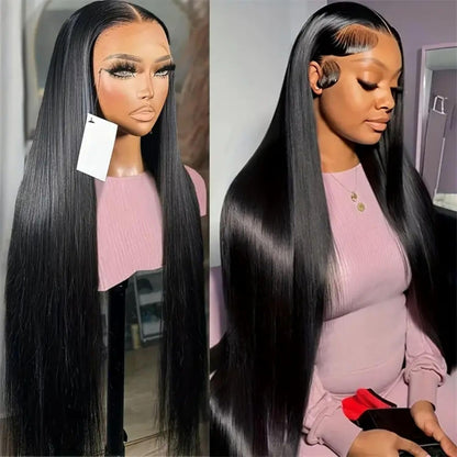 Special Mother’s Day Deals 🌷💥Straight HD Transparent Lace Front Wigs Human Hair