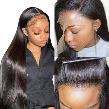 Special Mother’s Day Deals 🌷💥Straight HD Transparent Lace Front Wigs Human Hair