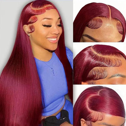 Special Mother’s Day Deals 🌷💥Straight HD Transparent Lace Front Wigs Human Hair