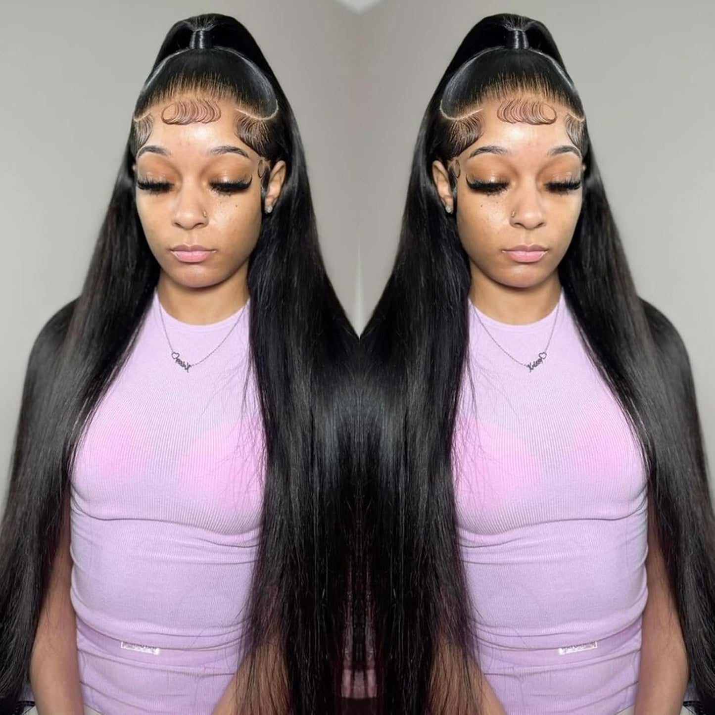 Special Mother’s Day Deals 🌷💥Straight HD Transparent Lace Front Wigs Human Hair