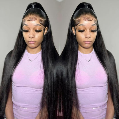 Special Mother’s Day Deals 🌷💥Straight HD Transparent Lace Front Wigs Human Hair
