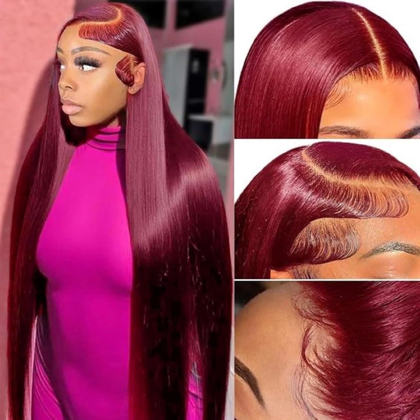 Special Mother’s Day Deals 🌷💥Straight HD Transparent Lace Front Wigs Human Hair