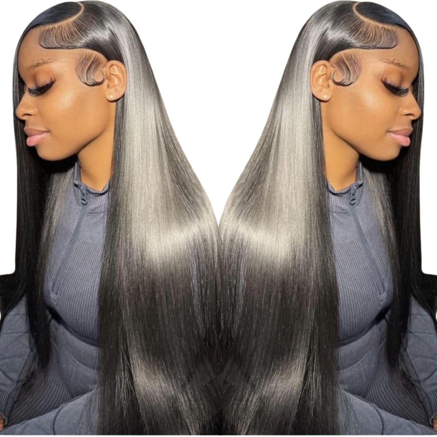 Special Mother’s Day Deals 🌷💥Straight HD Transparent Lace Front Wigs Human Hair
