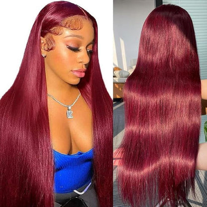 Special Mother’s Day Deals 🌷💥Straight HD Transparent Lace Front Wigs Human Hair